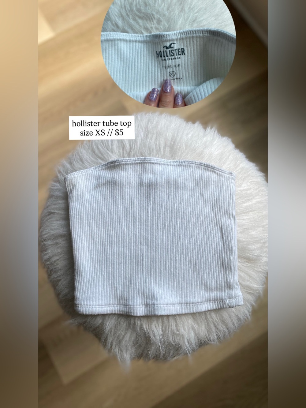 hollister tube top size XS